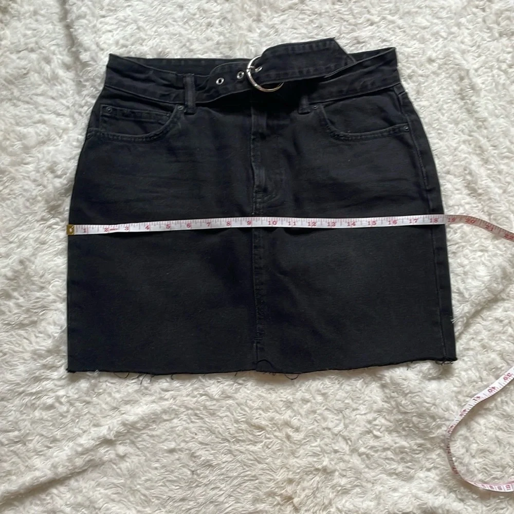 Allsaints Black Denim mini Skirt